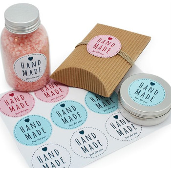 Okrúhle nálepky Ručne vyrobené len pre vás. Online predaj