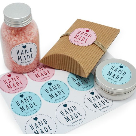 Okrúhle nálepky Ručne vyrobené len pre vás. Online predaj