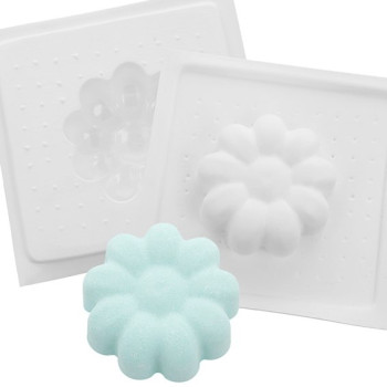 Forma na kúpeľové bomby kvet | 2D forma na výrobu bath bombs