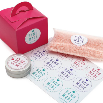 Malé ručne vyrábané nálepky na darčeky. Online predaj