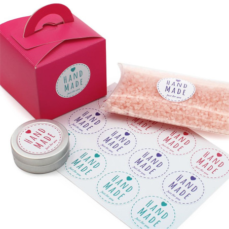 Malé ručne vyrábané nálepky na darčeky. Online predaj