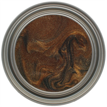 Čokoládovo hnedý metalický lak na zakrytie sviečok.