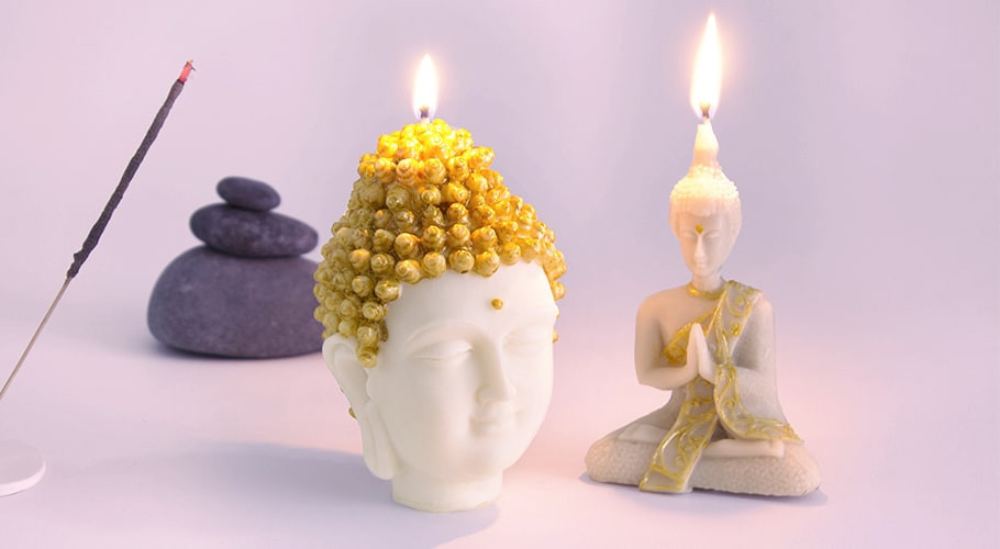 Budhove formy na sviečky