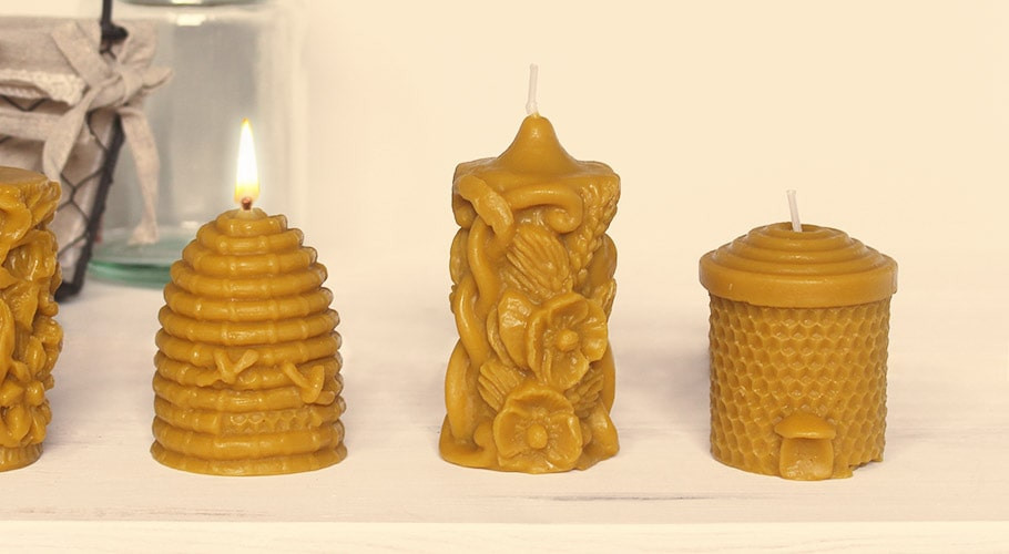 Formy na výrobu sviečok z včelieho vosku