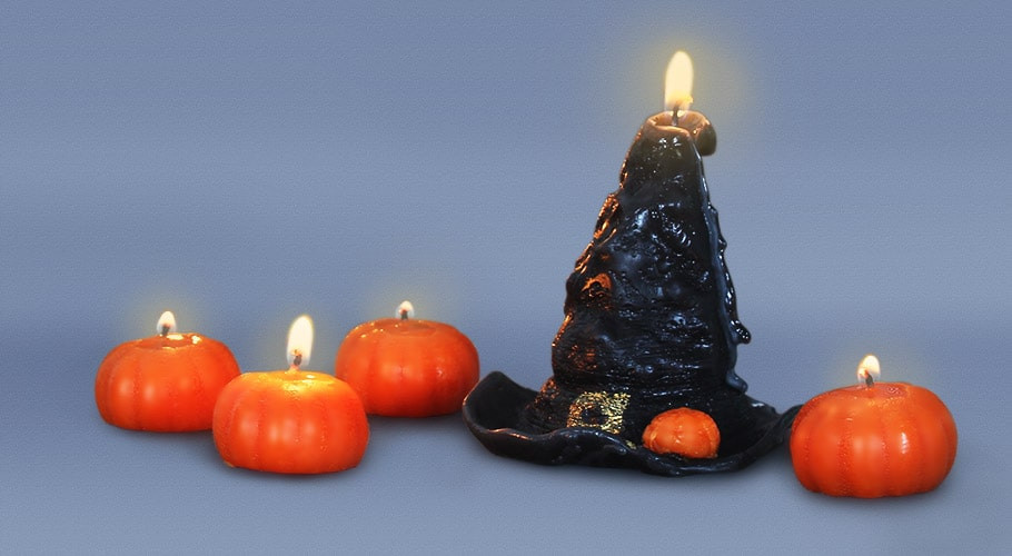 Formy na výrobu halloweenskych sviečok