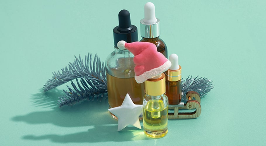 Aromatické vianočné esencie na výrobu parfumu
